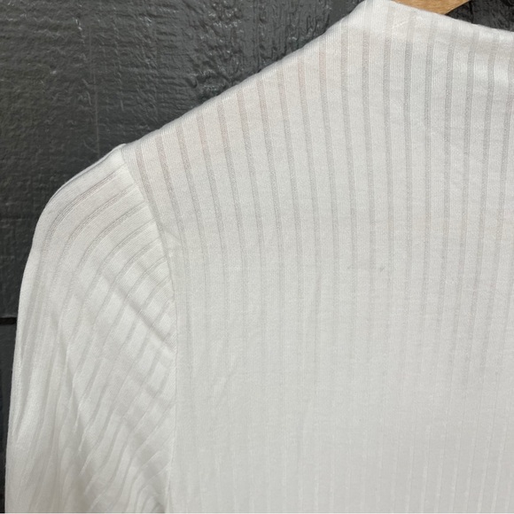 Hello Nite eggshell white ribbed super soft cozy shirt - Picture 5 of 7